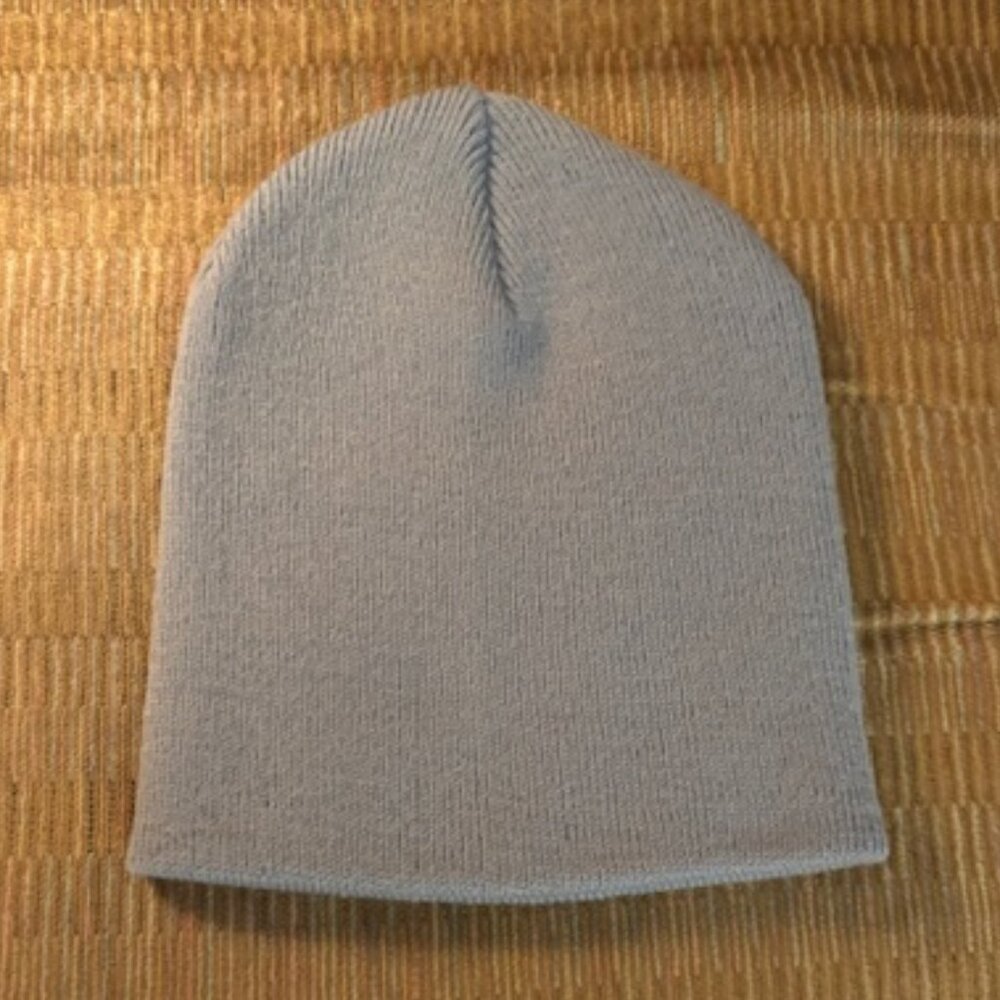2/$20 Unbranded Unisex One Size Grey Knit Beanie Hat NWOT